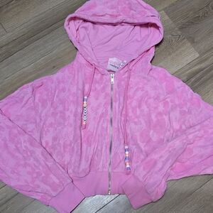 Forever21 Pink Barbie Crop Jacket